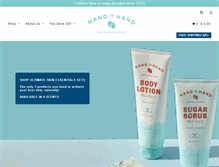 Tablet Screenshot of handinhandsoap.com